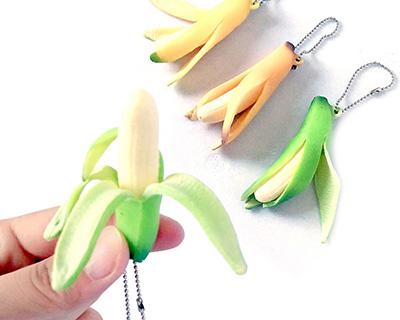 Llavero Antiestrés, en Forma de Plátano