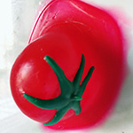 Pelota Blanda y Pegajosa, en Forma de Tomate
